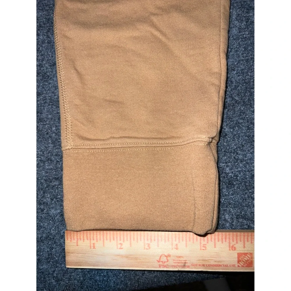 The North Face Mens XL Tan Brown Fleece Joggers Sweatpants Drawstring Waist